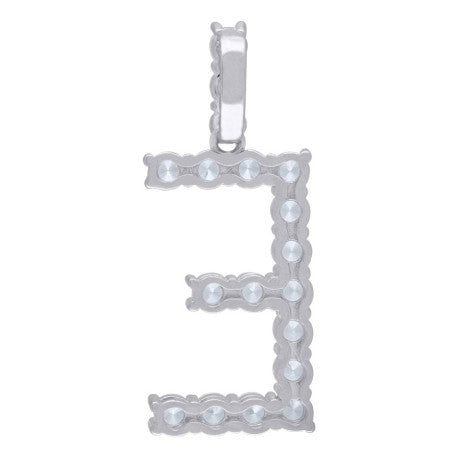 925 SILVER LETTER E PENDANT