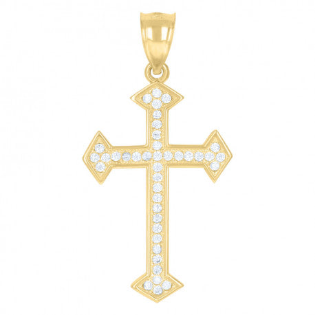 10K GOLD CROSS PENDANT