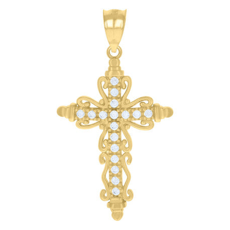 10K GOLD CROSS PENDANT