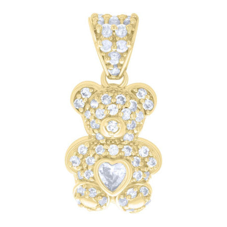 10K GOLD MINI BEAR PENDANT