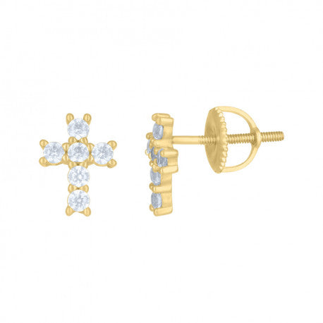 925 SILVER CROSS EARRINGS