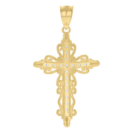 10K GOLD CROSS PENDANT