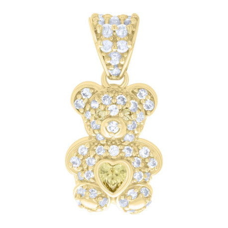 10K GOLD MINI BEAR PENDANT