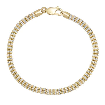 10K GOLD ICE (FANCY) BRACELET