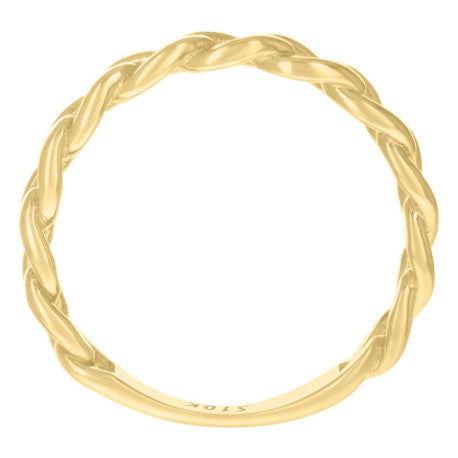 14K GOLD CUBAN LINK RING