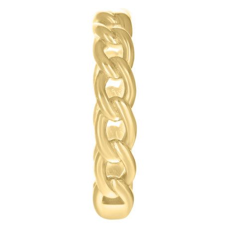 14K GOLD CUBAN LINK RING