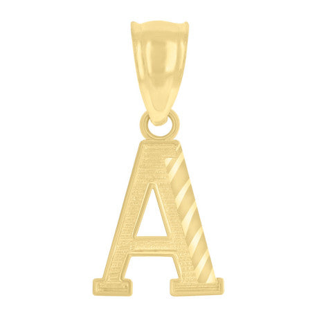 10K GOLD LETTER PENDANT