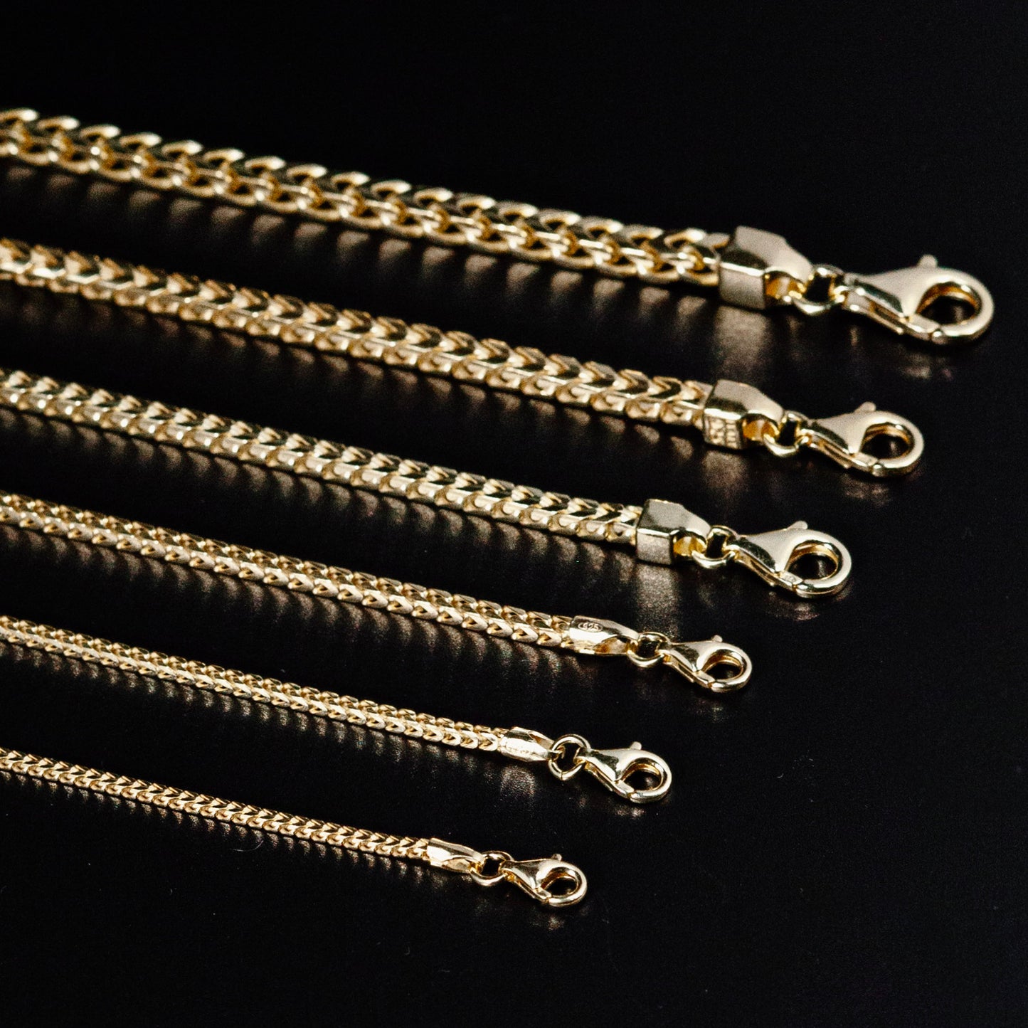 14K GOLD FRANCO BRACELETS