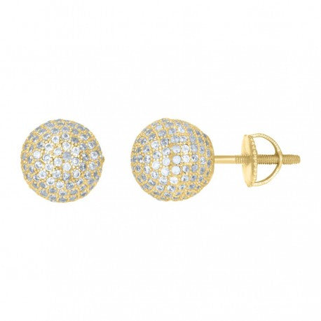 25 SILVER BALL EARRINGS