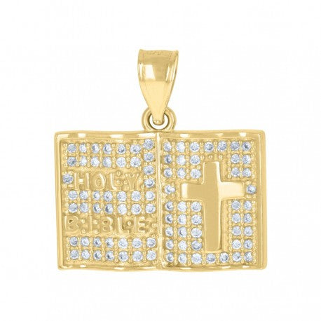 10K GOLD HOLY BIBLE PENDANT