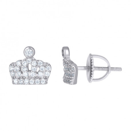 925 SILVER CROWN EARRINGS