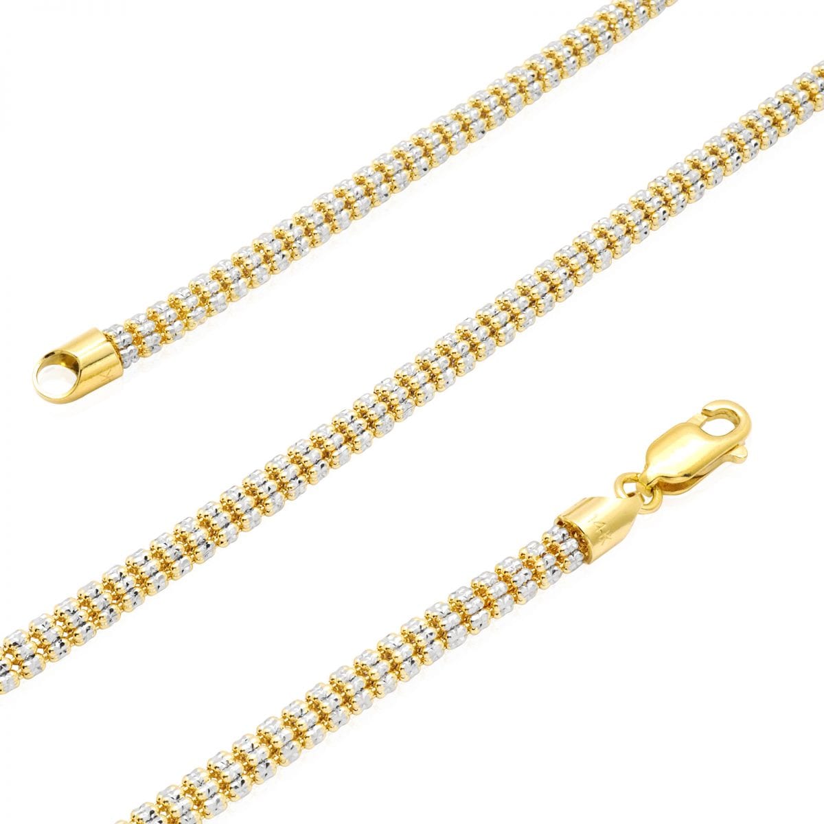 10K GOLD ICE (FANCY) BRACELET