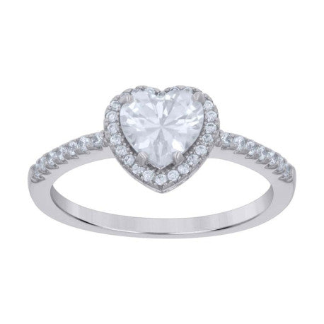 925 SILVER HEART RING