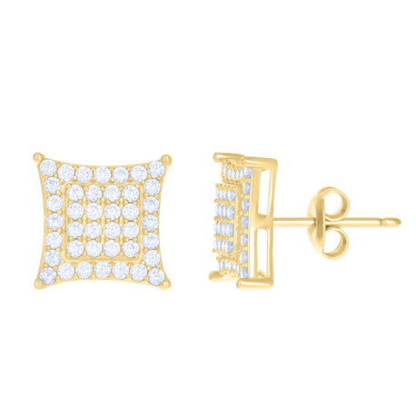 10K GOLD SQUARE EARRINGS