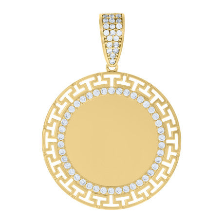 10K GOLD VERSACE PORTRAIT PENDANT