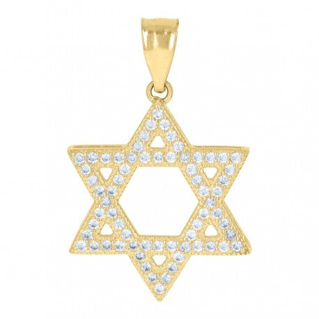 10K GOLD DAVID STAR PENDANT