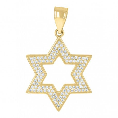 10K GOLD DAVID STAR PENDANT