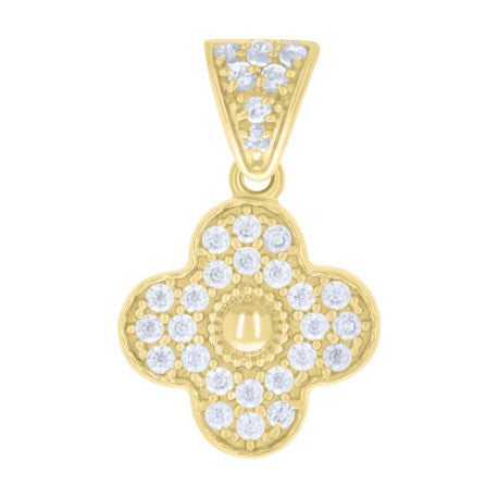 10K GOLD CLOVER PENDANT