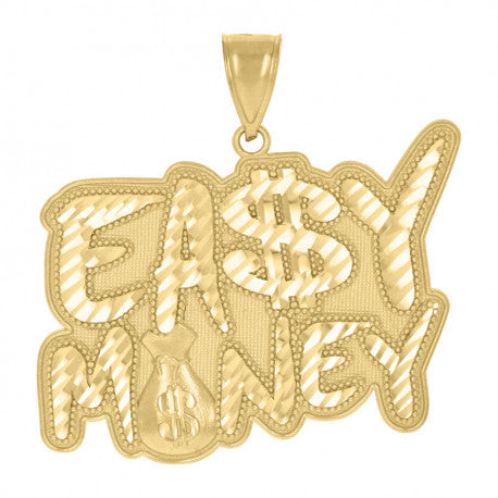 10K GOLD MONEY BAG EASY MONEY PENDANT