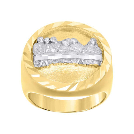 14K GOLD HOLY DINNER RING