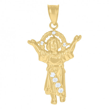 10K GOLD DIVINO NIÑO PENDANT