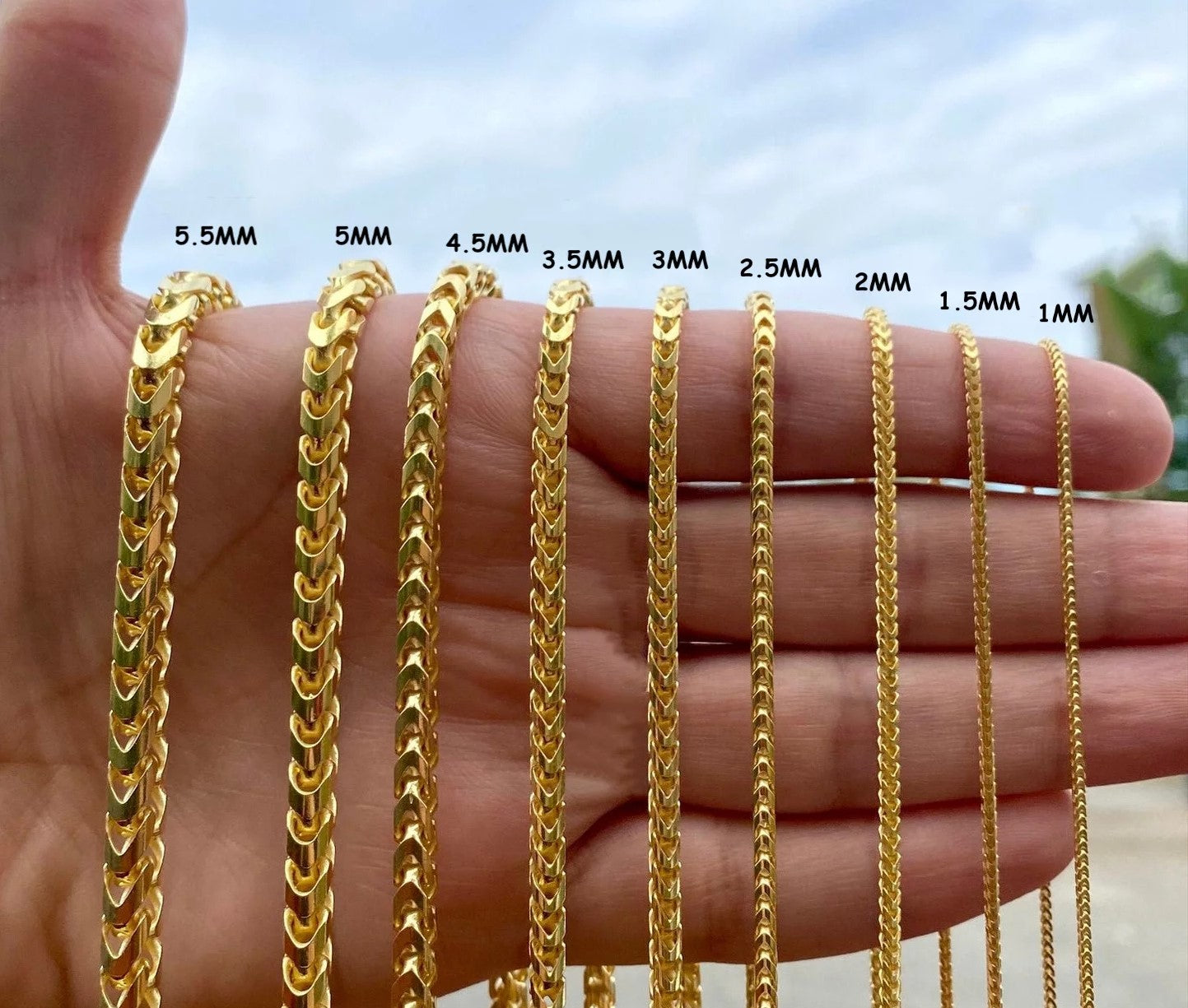 14K GOLD FRANCO BRACELETS