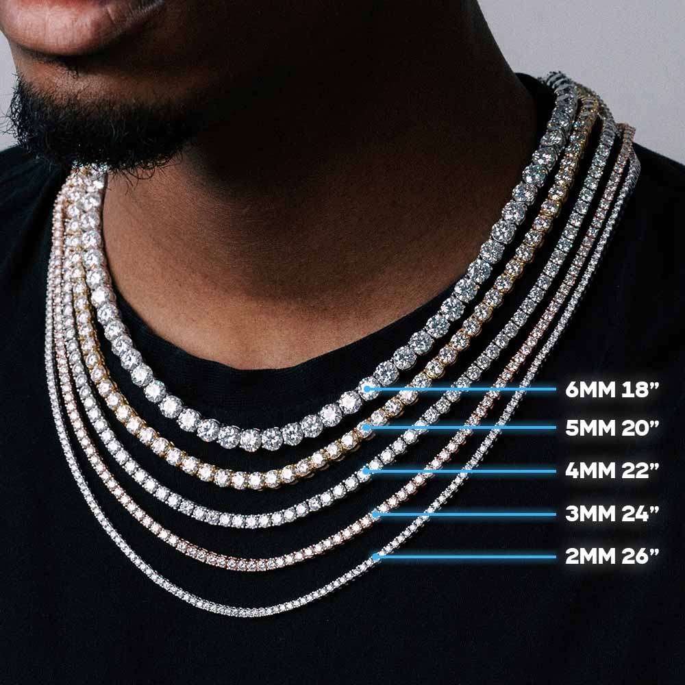 10K GOLD TENNIS CHAINS