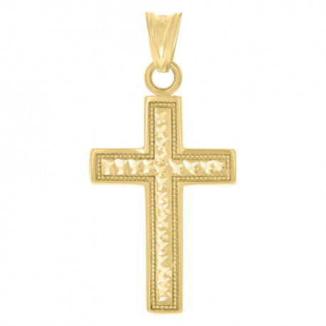 14K GOLD CROSS PEDNANT