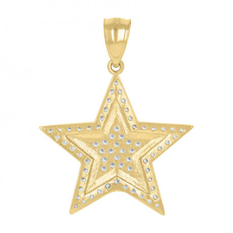 10K GOLD STAR PENDANT