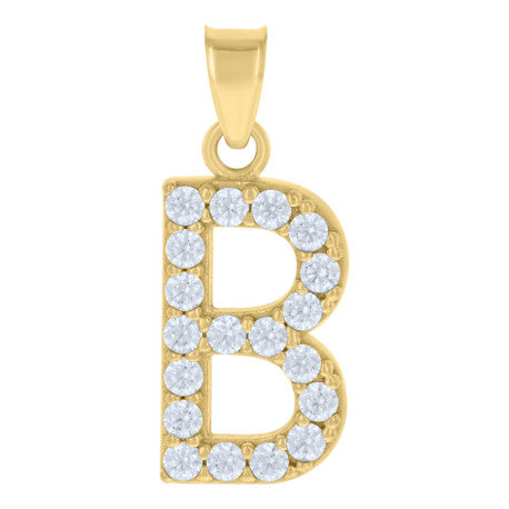 10K GOLD LETTERS PENDANT