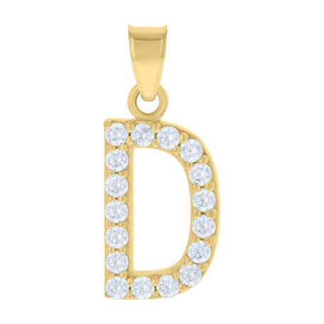 10K GOLD LETTERS PENDANT