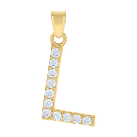 10K GOLD LETTERS PENDANT