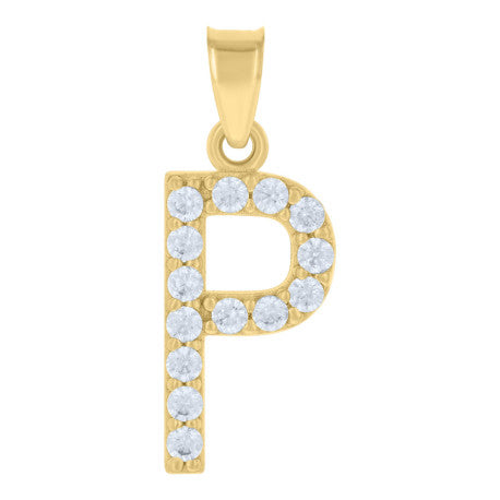 10K GOLD LETTERS PENDANT