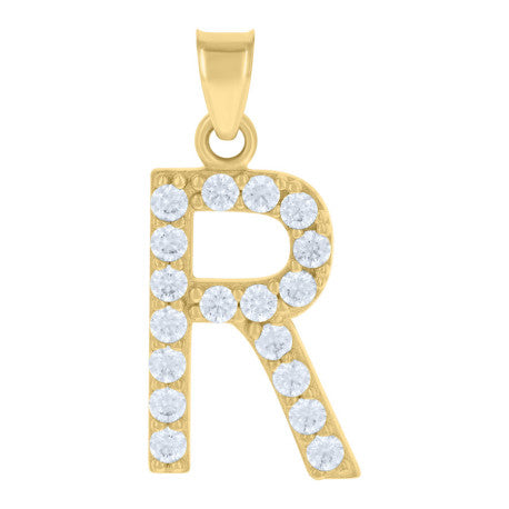 10K GOLD LETTERS PENDANT