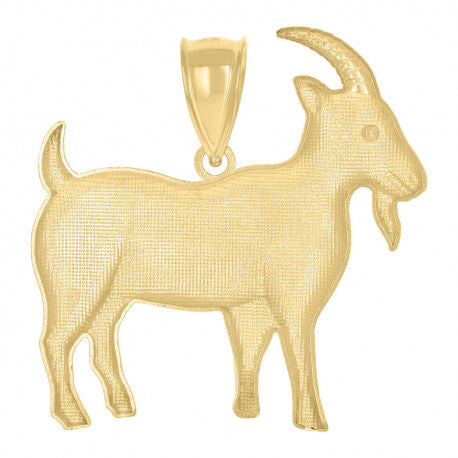 10K GOLD GOAT ANIMAL PENDANT