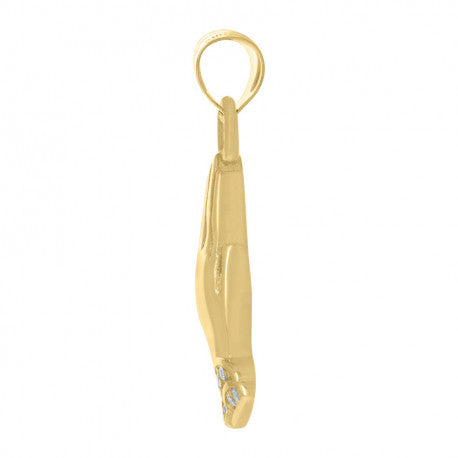 10K GOLD PRAYING HANDS PENDANT