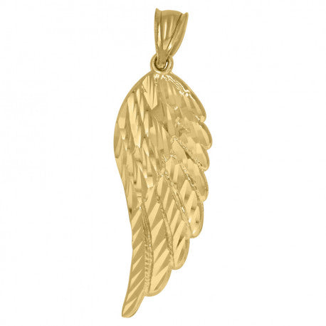 10K GOLD WING PENDANT