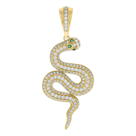 10K GOLD SNAKE PENDANT