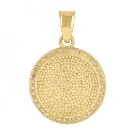 10K GOLD GOOD LUCK EYE PENDANT