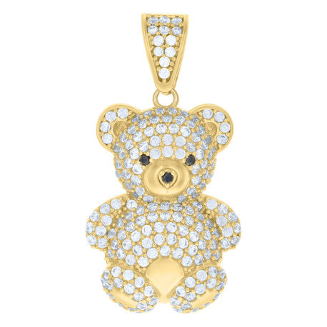 10K GOLD TEDDY BEAR PENDANT