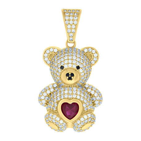 10K GOLD TEDDY BEAR PENDANT