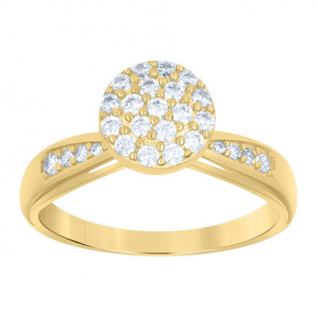 10K GOLD WOMEN BIG STONE RING