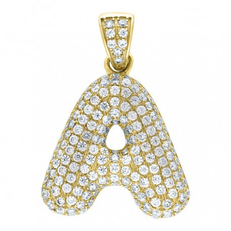 10k gold deals bubble letter pendant