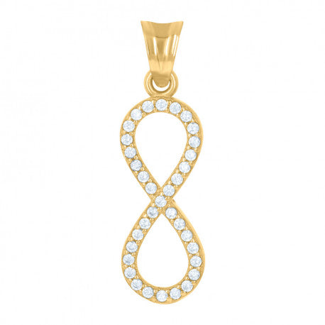 14K GOLD INFINITY PENDANT