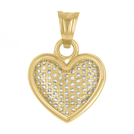 14K GOLD HEART PENDANT