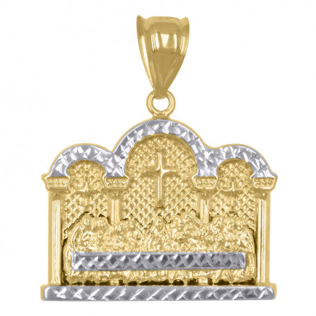 14K GOLD LAST SUPPER PENDANT