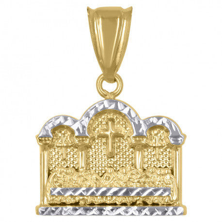 14K GOLD MED. LAST SUPPER PENDANT