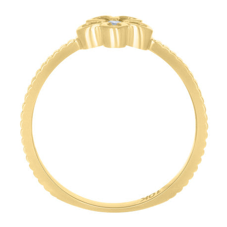 14K GOLD FLOWER RING