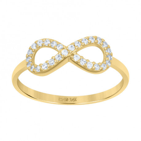 14K GOLD INFINITY RING