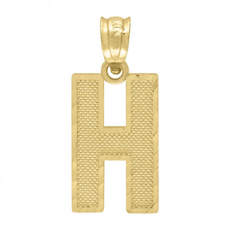 10K GOLD PLAIN INITIALS PENDANT